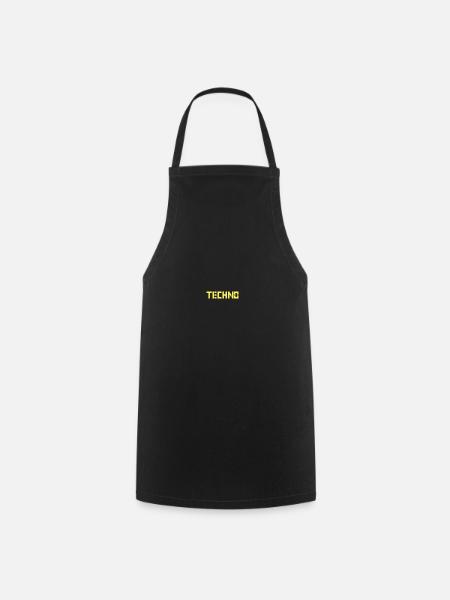 Techno - Kochschürze - Schwarz