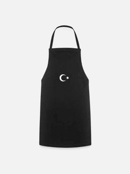 Türkei Brustlogo - Türkiye Amblem - Kochschürze - Schwarz