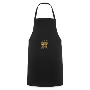 Bergen 2012 - Cooking Apron - black - Front - AI Model Male 185 dark (185cm)