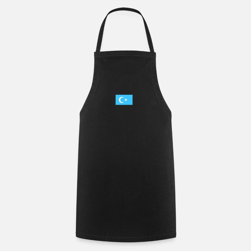 Drapeau ouïghour - Tablier de cuisine - noir