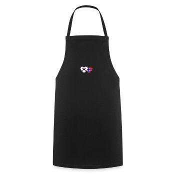 Südkorea Norwegen Flagge Herz - Kochschürze - Schwarz - Vorne - AI Model Male 185 dark (185cm)