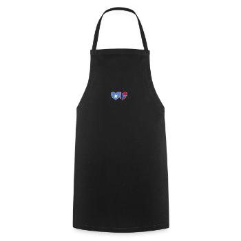 Somalia Norway Flag Heart - Cooking Apron - black - Front - AI Model Male 185 dark (185cm)