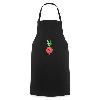 Radis - Tablier de cuisine - noir - Devant - AI Model Male 185 dark (185cm)