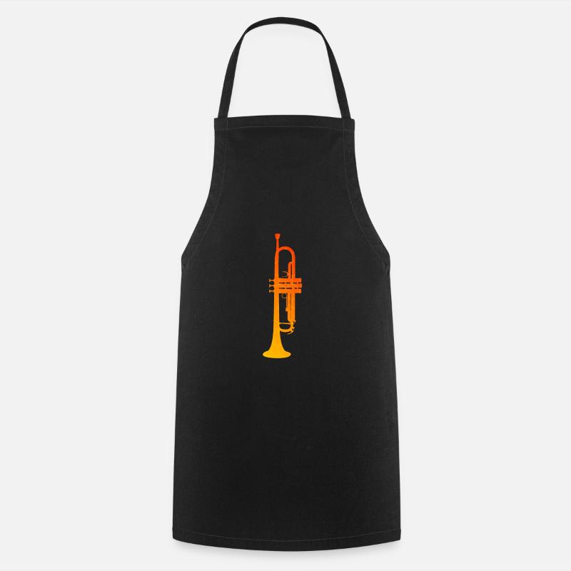 Trompete Jazz Trompeter Trompeter Trompette Trompette - Tablier de cuisine - noir