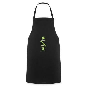 Child Joschka - Cooking Apron - black - Front - AI Model Male 185 dark (185cm)