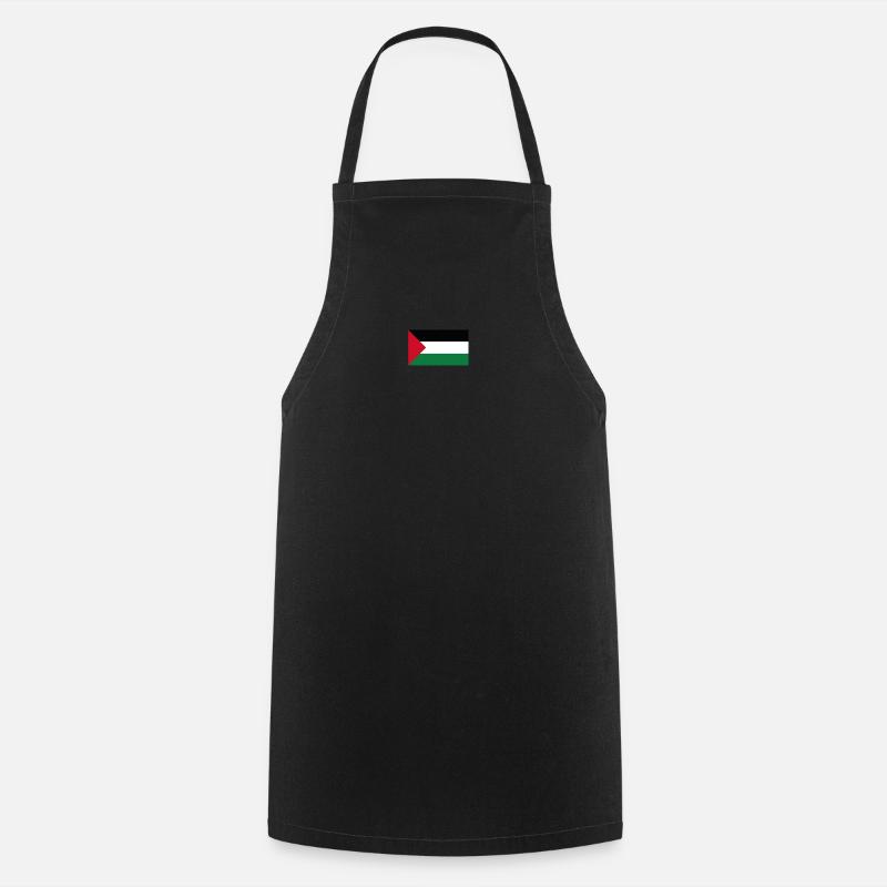 Drapeau de la Palestine - Tablier de cuisine - noir