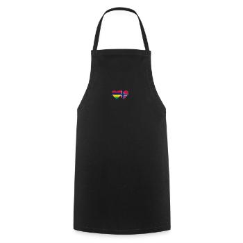 Mauritius Norwegen Flagge Herz - Kochschürze - Schwarz - Vorne - AI Model Male 185 dark (185cm)