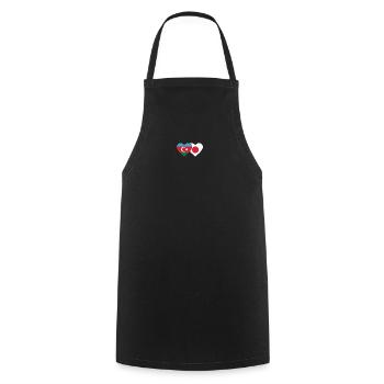 Azerbaijan Japan Flag - Cooking Apron - black - Front - AI Model Male 185 dark (185cm)