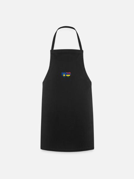 Bosnie Maurice Flag Heart - Tablier de cuisine - noir