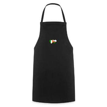 Irland Wales Flagge Herz - Kochschürze - Schwarz - Vorne - AI Model Male 185 dark (185cm)