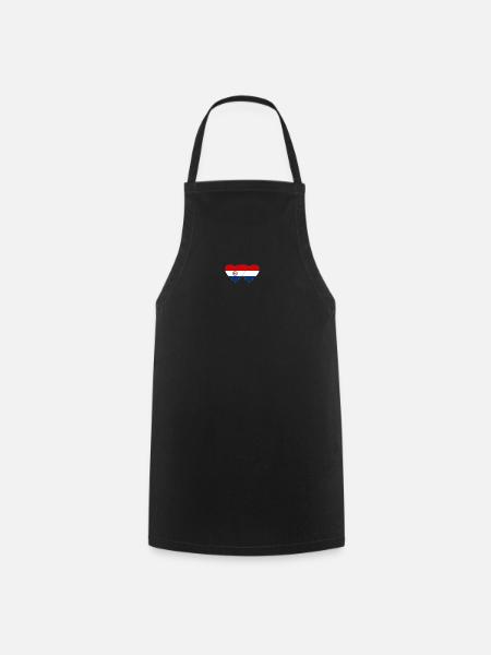 Paraguay Drapeau du cœur de Hollande - Tablier de cuisine - noir