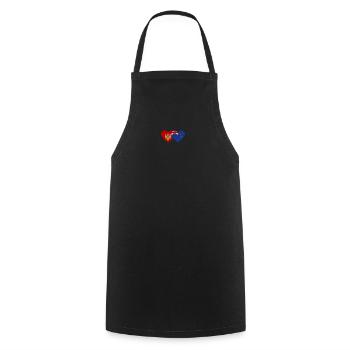 Monténégro Drapeau néo-zélandais - Tablier de cuisine - noir - Devant - AI Model Male 185 dark (185cm)