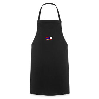 Armenien Chile Flagge Herz - Kochschürze - Schwarz - Vorne - AI Model Male 185 dark (185cm)