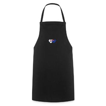 Südkorea Neuseeland Flagge Herz - Kochschürze - Schwarz - Vorne - AI Model Male 185 dark (185cm)
