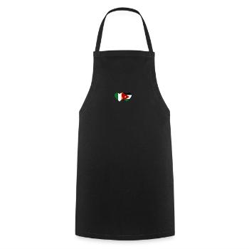 Ireland Jordan Flag Heart - Cooking Apron - black - Front - AI Model Male 185 dark (185cm)