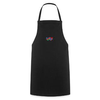 Namibia Norwegen Flagge Herz - Kochschürze - Schwarz - Vorne - AI Model Male 185 dark (185cm)