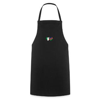Ireland Namibia Flag Heart - Cooking Apron - black - Front - AI Model Male 185 dark (185cm)