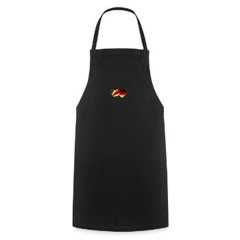 Seychelles Allemagne Flag Heart - Tablier de cuisine - noir - Devant - AI Model Male 185 dark (185cm)