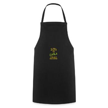 Carla as Carla - Cooking Apron - black - Front - AI Model Male 185 dark (185cm)