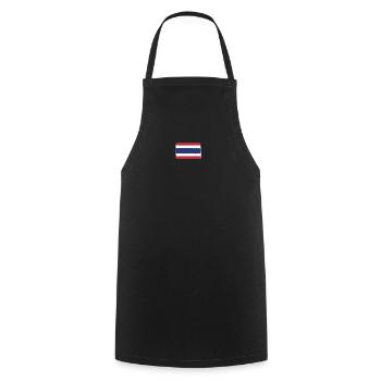 Drapeau de la Thaïlande look utilisé - Tablier de cuisine - noir - Devant - AI Model Male 185 dark (185cm)