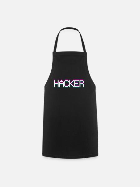CHEMISE HACKER - Tablier de cuisine - noir