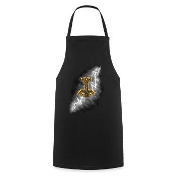 Le marteau de Thor - Tablier de cuisine - noir - Devant - AI Model Male 185 dark (185cm)