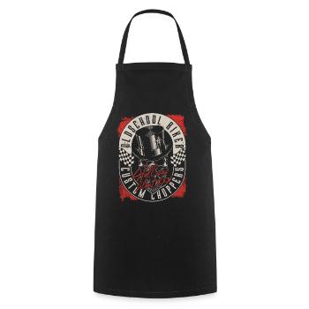 Custom Chopper Biker - Tablier de cuisine - noir - Devant - AI Model Male 185 dark (185cm)