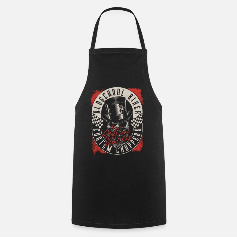 Custom Chopper Biker - Tablier de cuisine - noir