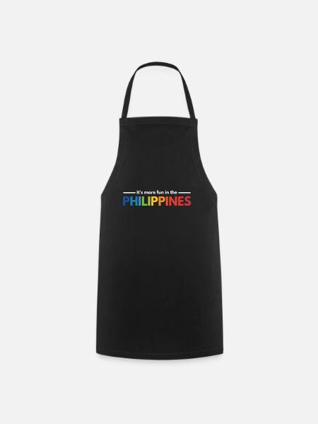 It's More Fun In The Philippines - Cooking Apron - black