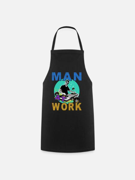Dj Man at work - Kochschürze - Schwarz