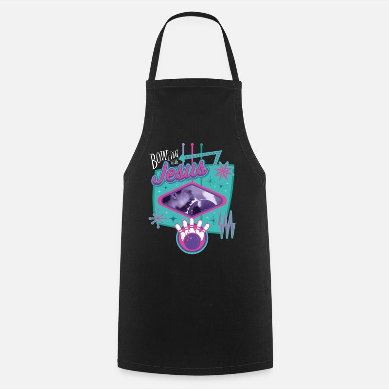 The Big Lebowski -Bowling Avec Jesus - Tablier de cuisine - noir