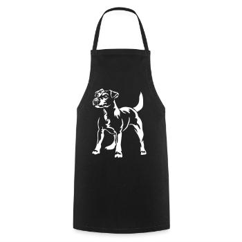 Parson Russell Terrier "Black Edition" - Cooking Apron - black - Front - AI Model Male 185 dark (185cm)