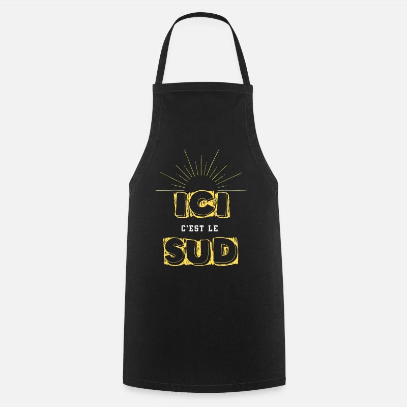 ICI C EST LE SUD - Tablier de cuisine - noir