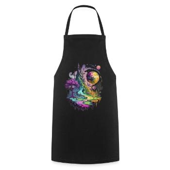 Fantasy Psycko World 1 - Tablier de cuisine - noir - Devant - AI Model Male 185 dark (185cm)