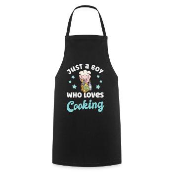 Chef Cooking - Cooking Apron - black - Front - AI Model Male 185 dark (185cm)