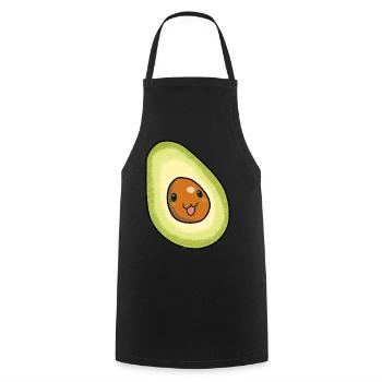 Avocado Frucht naschen Speise Früchte Vitamine - Kochschürze - Schwarz - Vorne - AI Model Male 185 dark (185cm)