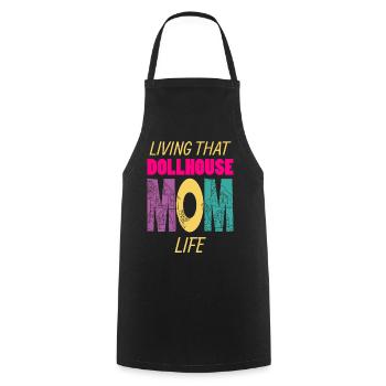 Vivre cette maison de poupée Maman Vie Puppenhaus - Tablier de cuisine - noir - Devant - AI Model Male 185 dark (185cm)