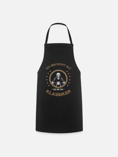 Motorcycle sayings funny men's shirt - Cooking Apron - black