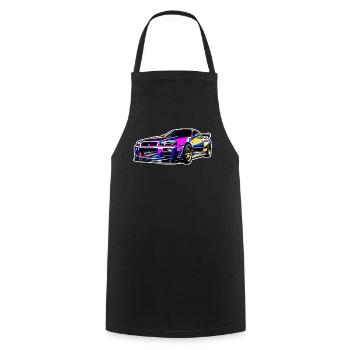 Jdm / Tuning / Turbocharger / Rims / Chiptuning - Cooking Apron - black - Front - AI Model Male 185 dark (185cm)
