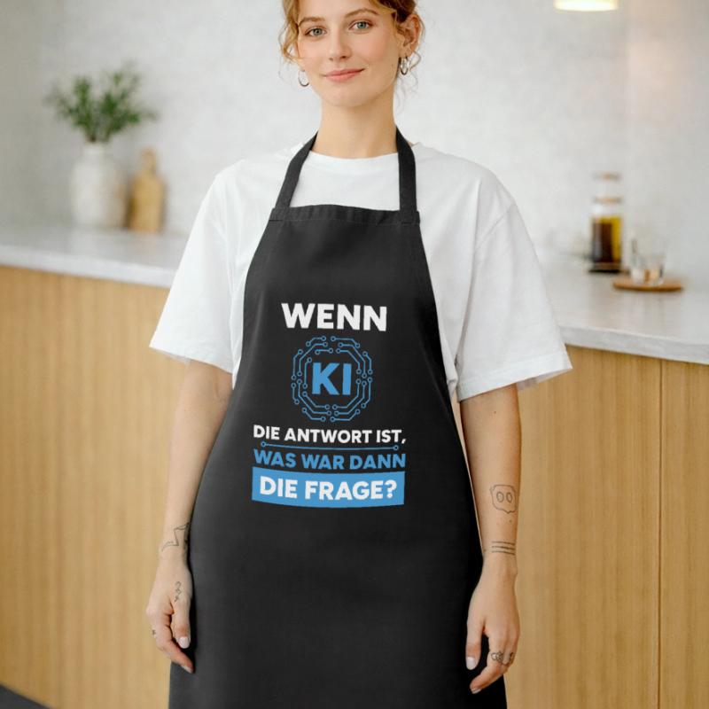 Artificial Intelligence Question Answer Saying Cooking Apron