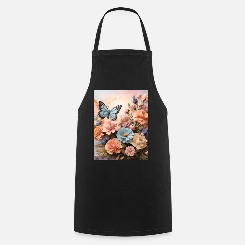 Ailes de fleur - Tablier de cuisine - noir