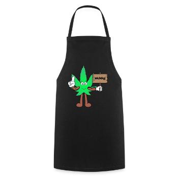 Der Bloom - Weed Cannabis Stoned Hanf Marihuana - Kochschürze - Schwarz - Vorne - AI Model Male 185 dark (185cm)