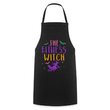 The Fitness Witch Witch Halloween Costume - Cooking Apron - black - Front - AI Model Male 185 dark (185cm)