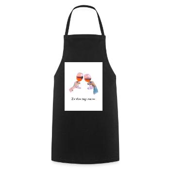 Vino - Cooking Apron - black - Front - AI Model Male 185 dark (185cm)
