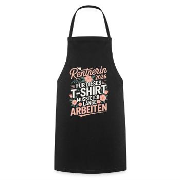 Pensioner 2026 - Cooking Apron - black - Front - AI Model Male 185 dark (185cm)