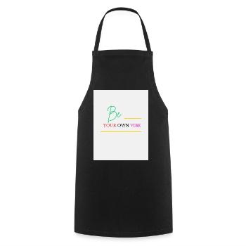 Be Your Own Vibe - Tablier de cuisine - noir - Devant - AI Model Male 185 dark (185cm)