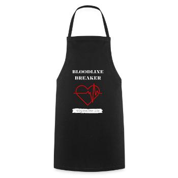 Briseur de lignée Heartbeat Cadeaux chrétiens - Tablier de cuisine - noir - Devant - AI Model Male 185 dark (185cm)