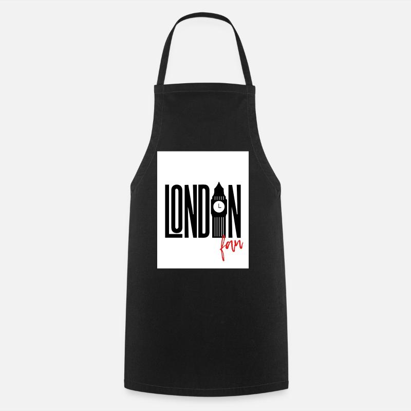 Fan de Londres - Tablier de cuisine - noir