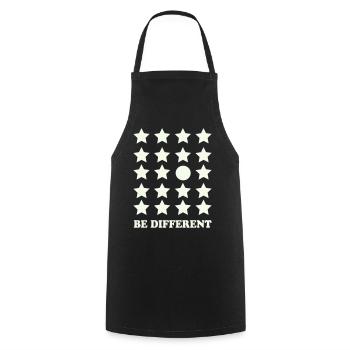 Cercle de la grille stellaire Be Different - Tablier de cuisine - noir - Devant - AI Model Male 185 dark (185cm)
