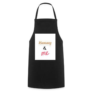 Mommy & Me Lettering Duo Design - Cooking Apron - black - Front - AI Model Male 185 dark (185cm)